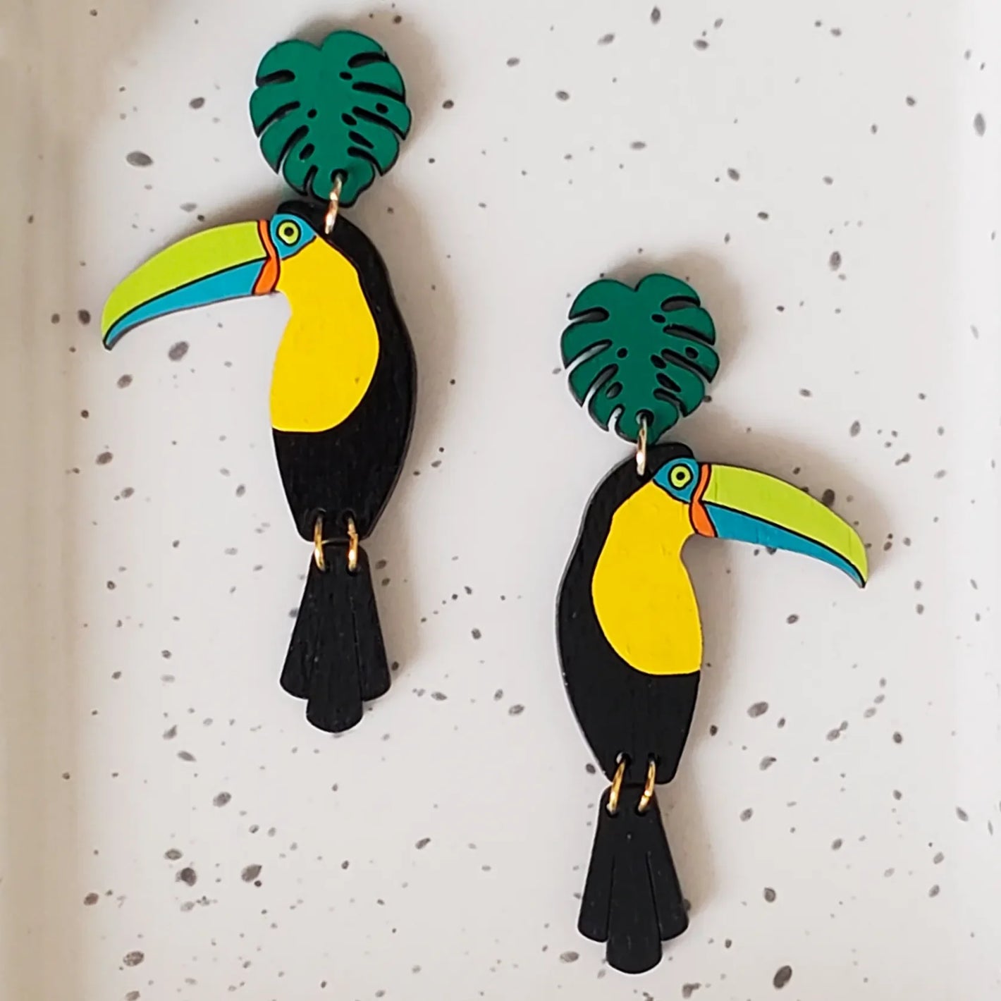 Toucan Stud Dangles