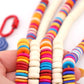 Bead Bundle: Tropical Heishi, Colorful Disc Beads, 10-11mm, 5 Strands, 360+ Beads
