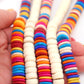 Bead Bundle: Tropical Heishi, Colorful Disc Beads, 10-11mm, 5 Strands, 360+ Beads