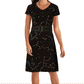 Constellations Glow-in-the-Dark A-Line Dress with Pockets