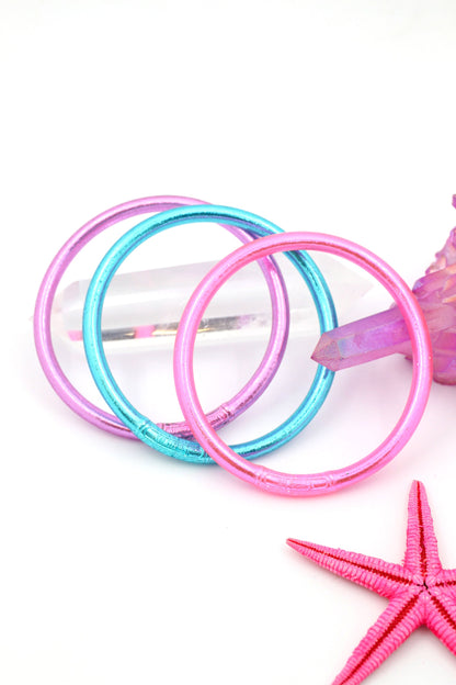 Cotton Candy Thai Buddhist Temple Bracelets, Mantra Bangle, Thick, Sizes Available