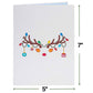Paper Love Christmas Card - Ornament Reindeer Pop Up Card