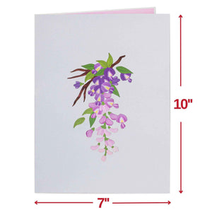Wisteria Tree Oversized Pop Up Card with Keepsake