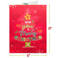 Merry Christmas Frndly Pop Up Card, 5" x 7" Cover