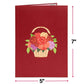 Basket of Roses Pop Up Card - 5"x7"