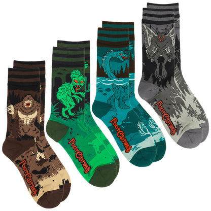 Cryptids Crew Sock Pack | 4 Designs