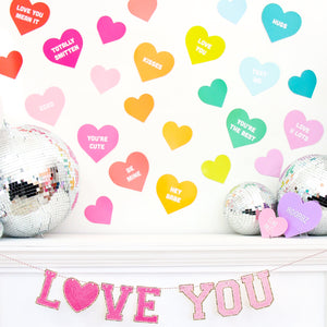 Conversation heart giant confetti pack