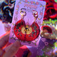 Halloween Folding Fan Earrings
