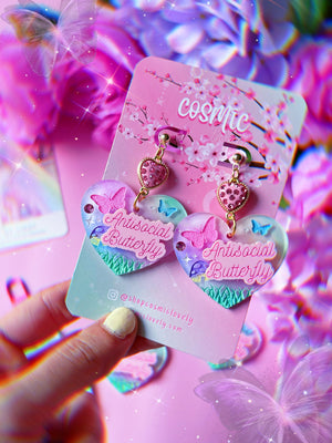 Anti Social Butterfly Earrings