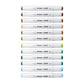 Double-Ended Alcohol Markers 12 Landscape Colors