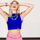 Bright Tones Story Shine-On Gem Shortie Necklace