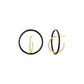 Floating Enamel Hoop Earrings