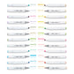 Double-Ended Alcohol Markers 24 Pastel Colors