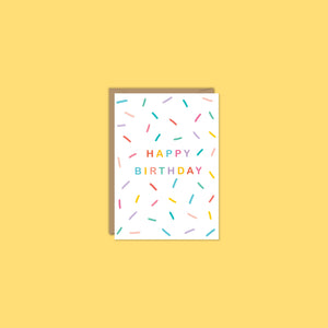 RAINBOW SPRINKLES MINI ENCLOSURE CARD