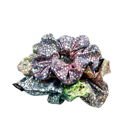 Holographic Tie Dye Mommy & Me Scrunchie Set