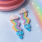 Wavy Rainbow Earrings