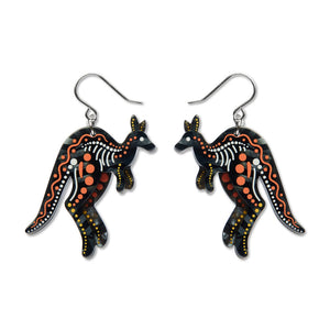 Matjumpa Ritjinguthinha (Kangaroo) Drop Earrings