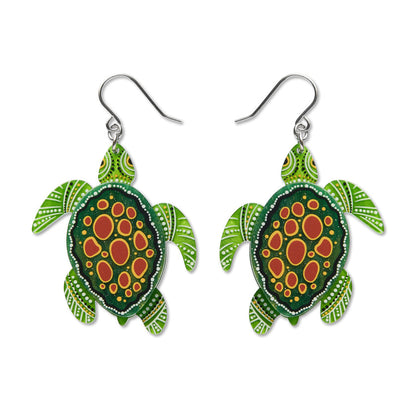 Yaunati (Turtle) Drop Earrings by Erstwilder