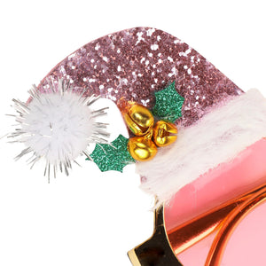Santa Hat Christmas Novelty Glasses