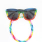 Rainbow Enamel Bead Sunglasses Necklace Kit, ready to wear or DIY Mask Chain