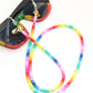 Rainbow Enamel Bead Sunglass Necklace, Eyeglass Strap, Mask Chain