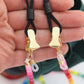Rainbow Enamel Bead Sunglass Necklace, Eyeglass Strap, Mask Chain
