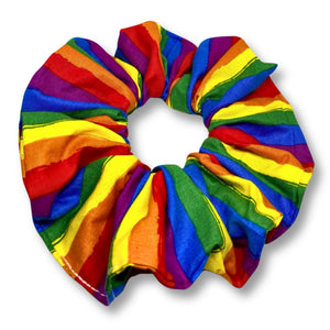 Rainbow Pride Flag Striped Scrunchie