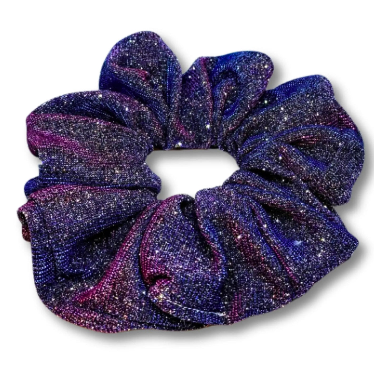 Blue Pink Sparkle Scrunchie