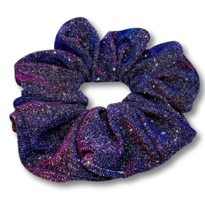 Blue Pink Sparkle Scrunchie
