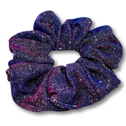 Blue Pink Sparkle Scrunchie