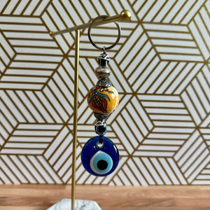 Evil Eye Keychain | Protection Keychain/Keyring | Evil Eye Car Charm | Lucky Evil Eye Keychain | Handmade Evil Eye Gifts | Good Luck Charm