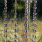Evil Eye Nazar Boncuk Chain Rearview Mirror Hanging Rainbow Suncatcher Car Charm Mal de Ojo Gift Box -- Gold or Silver Chain