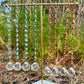 Evil Eye Nazar Boncuk Chain Rearview Mirror Hanging Rainbow Suncatcher Car Charm Mal de Ojo Gift Box -- Gold or Silver Chain