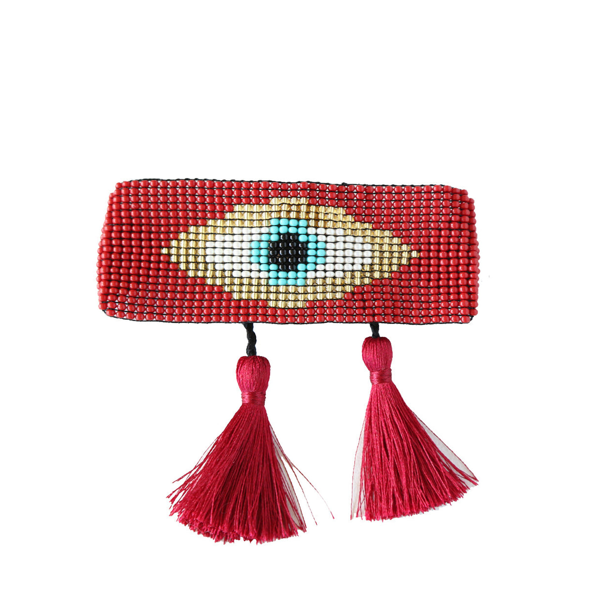 Evil Eye Red Tassel Bracelet