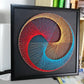 String Art DIY Kit - Spiraling Colors. Wizardi Geometry Nail Painting F07-M12-2-DHGG29215
