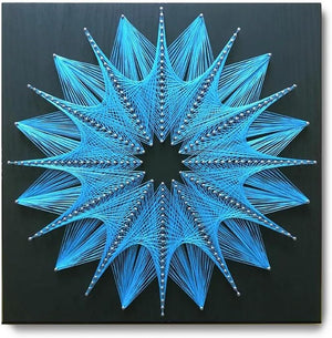 String Art DIY Kit - Blossom. Wizardi Geometry Nail Painting F07-M12-2-DHGG29225