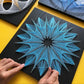 String Art DIY Kit - Blossom. Wizardi Geometry Nail Painting F07-M12-2-DHGG29225