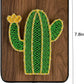 String Art DIY Kit - Cactus. Wizardi Craft Kit F07-M12-3-DH5012