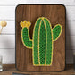String Art DIY Kit - Cactus. Wizardi Craft Kit F07-M12-3-DH5012