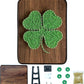 String Art DIY Kit - Four Leaf Clover. Wizardi Craft Kit F07-M12-3-DH5015
