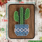 String Art DIY Kit - Potted Cactus. Wizardi Craft Kit F07-M12-3-DH5016