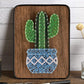 String Art DIY Kit - Potted Cactus. Wizardi Craft Kit F07-M12-3-DH5016