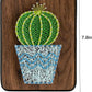 String Art DIY Kit - Potted Cactus. Wizardi Craft Kit F07-M12-3-DH9010