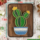 String Art DIY Kit - Cactus. Wizardi Craft Kit F07-M12-3-DHBC18329