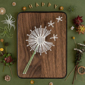 String Art DIY Kit - Dandelion. Wizardi Craft Kit F07-M12-3-DHBC18330