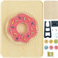 String Art DIY Kit - Donut. Wizardi Craft Kit F07-M12-3-DHBC28012