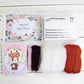 Deer Needle Felting Kit. Wizardi DIY Wool Craft Kit F07N8-W2