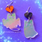 Ghost Kitty Earrings