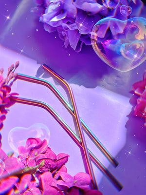 Stainless Steel IRIDESCENT Rainbow Straw UPGRADE