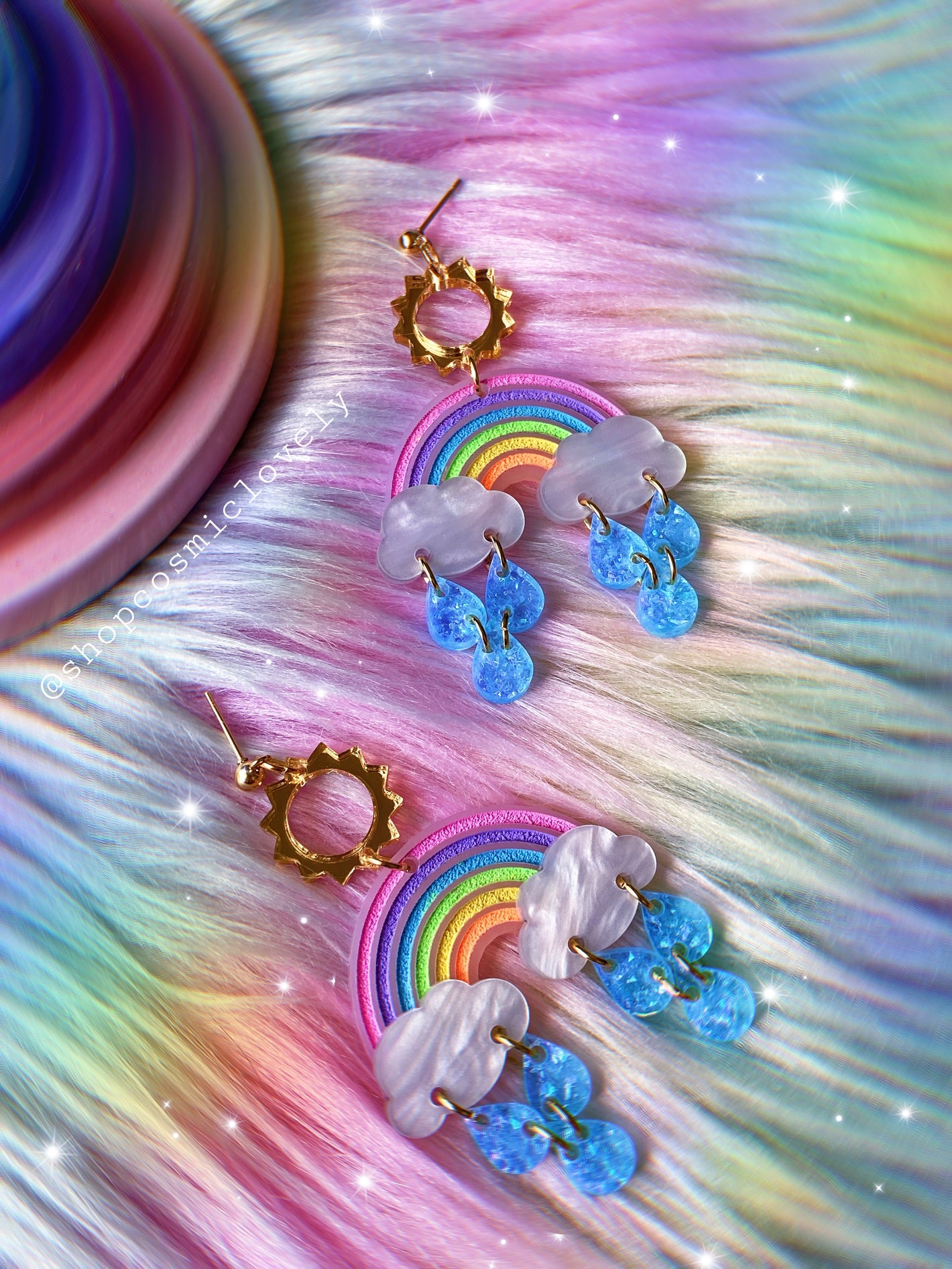 In the Clouds Rainbow Earrings
